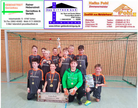 E-Jugend des FSV Schleiz holt Turniersieg in Oettersdorf