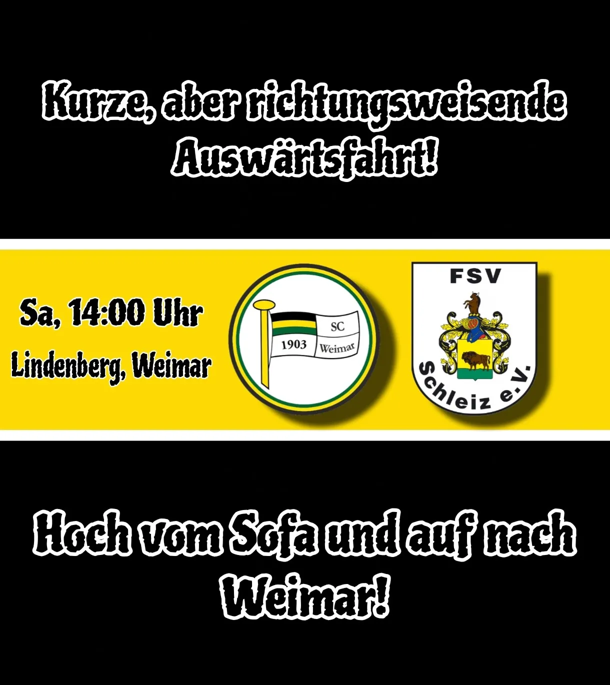 Mit Schillers Hilfe: FSV Schleiz bestreitet richtungsweisendes Spiel in Weimar